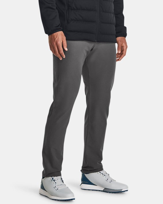 Spodnie męskie ColdGear® Infrared Tapered, Gray, pdpMainDesktop image number 0